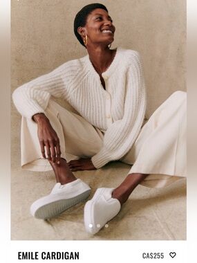 Sezane Emile Cardigan in Ecru S
